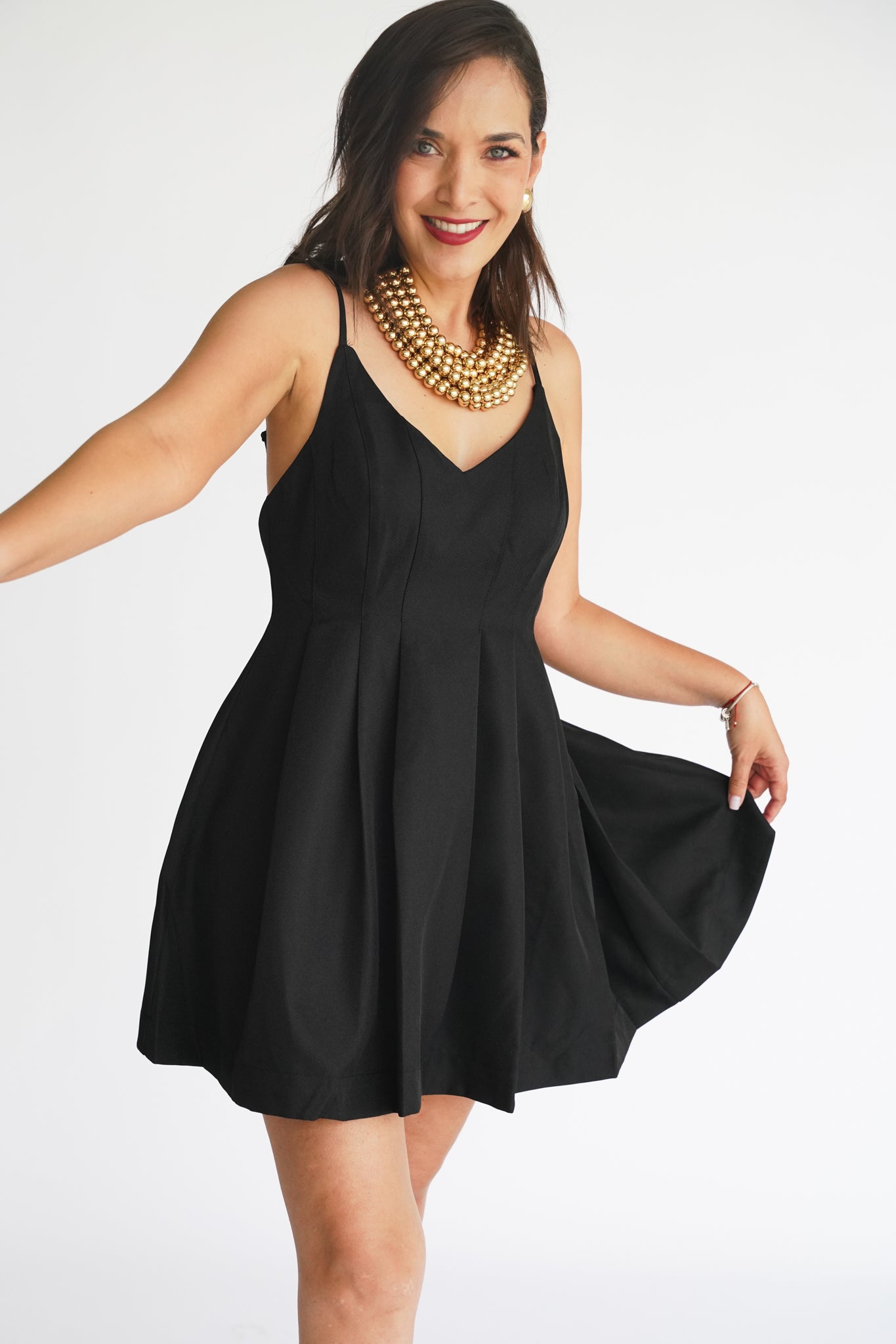 Vestido Corto Tirantes Negro