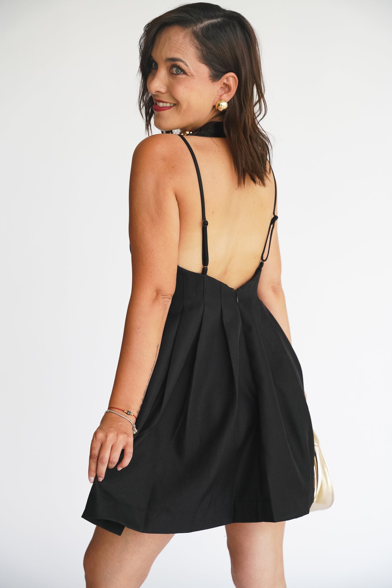 Vestido Corto Tirantes Negro