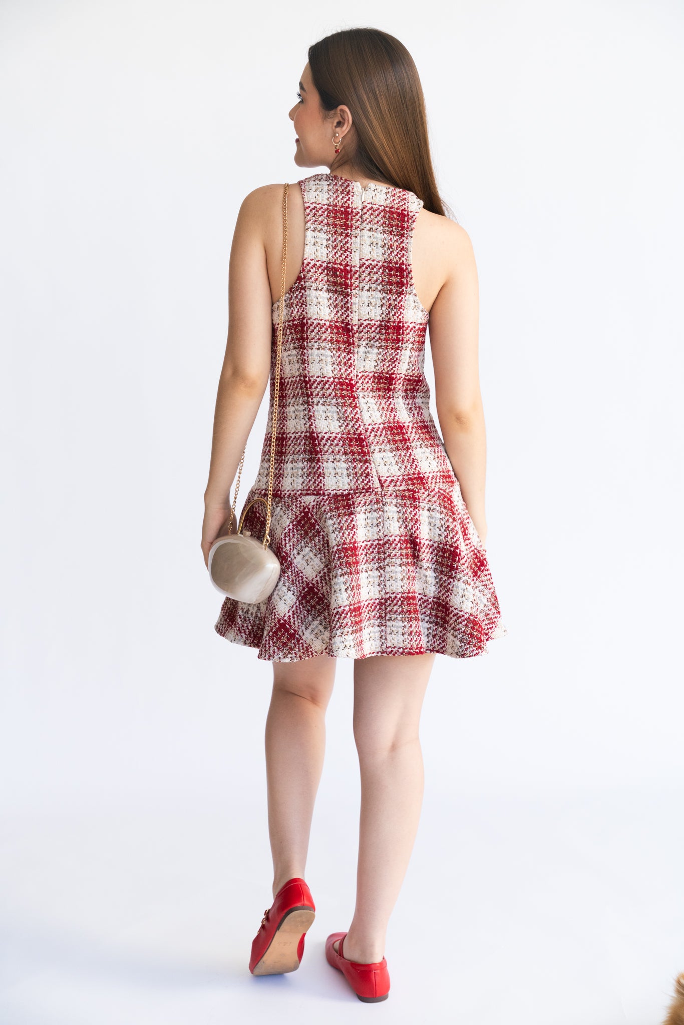 Vestido Corto Tweed