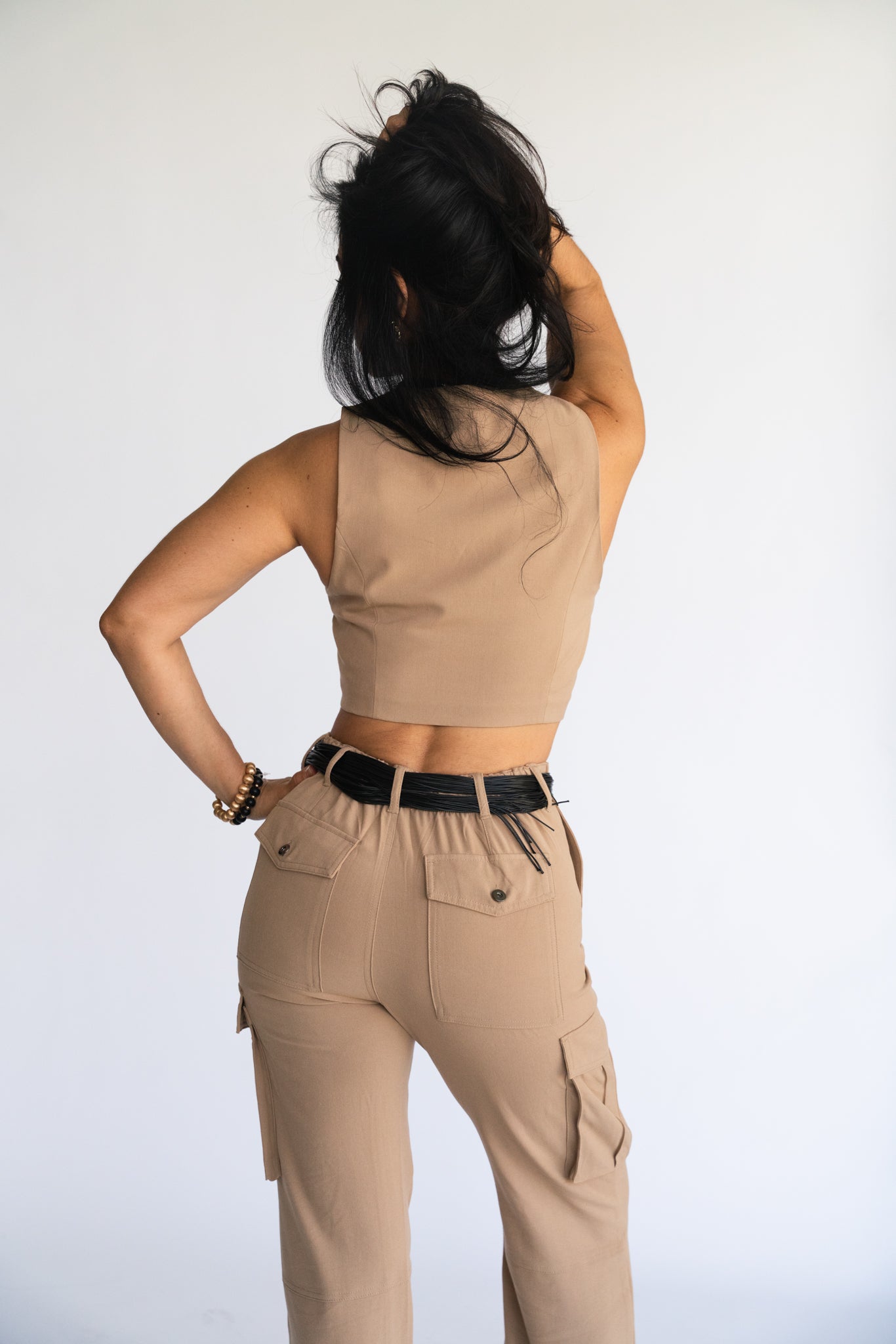 Set Chaleco & Pantalón Khaki